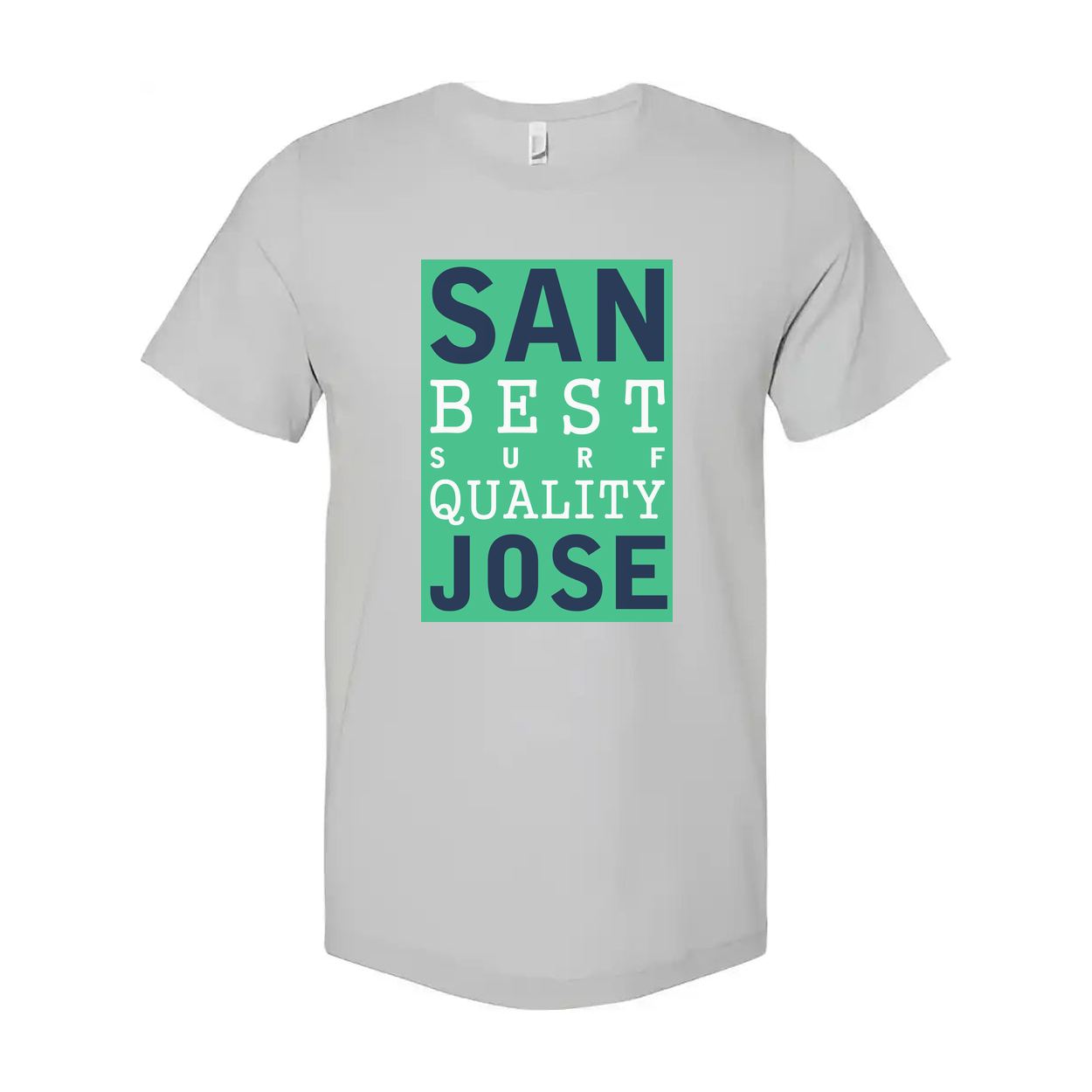 Unisex White Graphic T Shirt With San Best Surf Quality Jose Artwork For Casual Everyday Comfort Wear