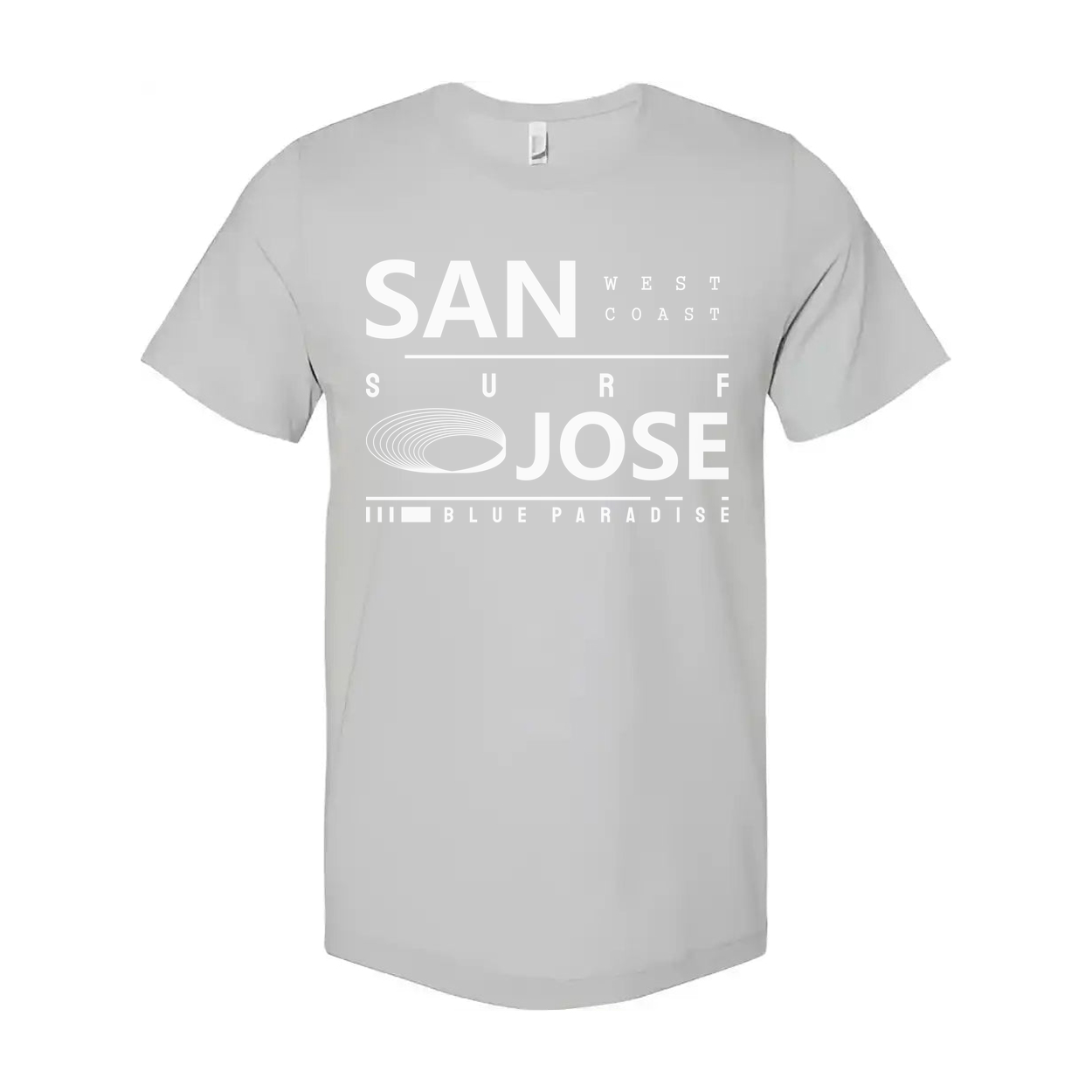 San Jose West Coast Graphic T Shirt With Blue Paradise Design Unisex Tee Edition
