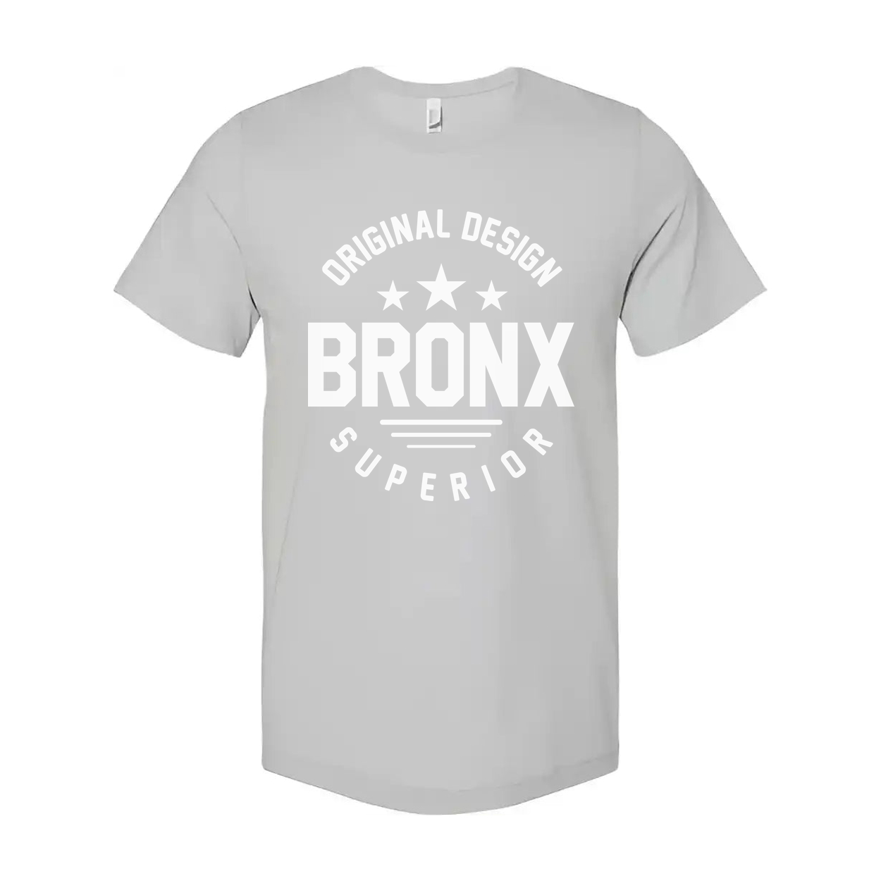 Original Design Bronx Unisex Cotton T Shirt With Bold Bronx Graphic And Stars Print