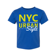 NYC Urban Style Graphic T Shirt Unisex Cotton With Denim Inspired Logo Design