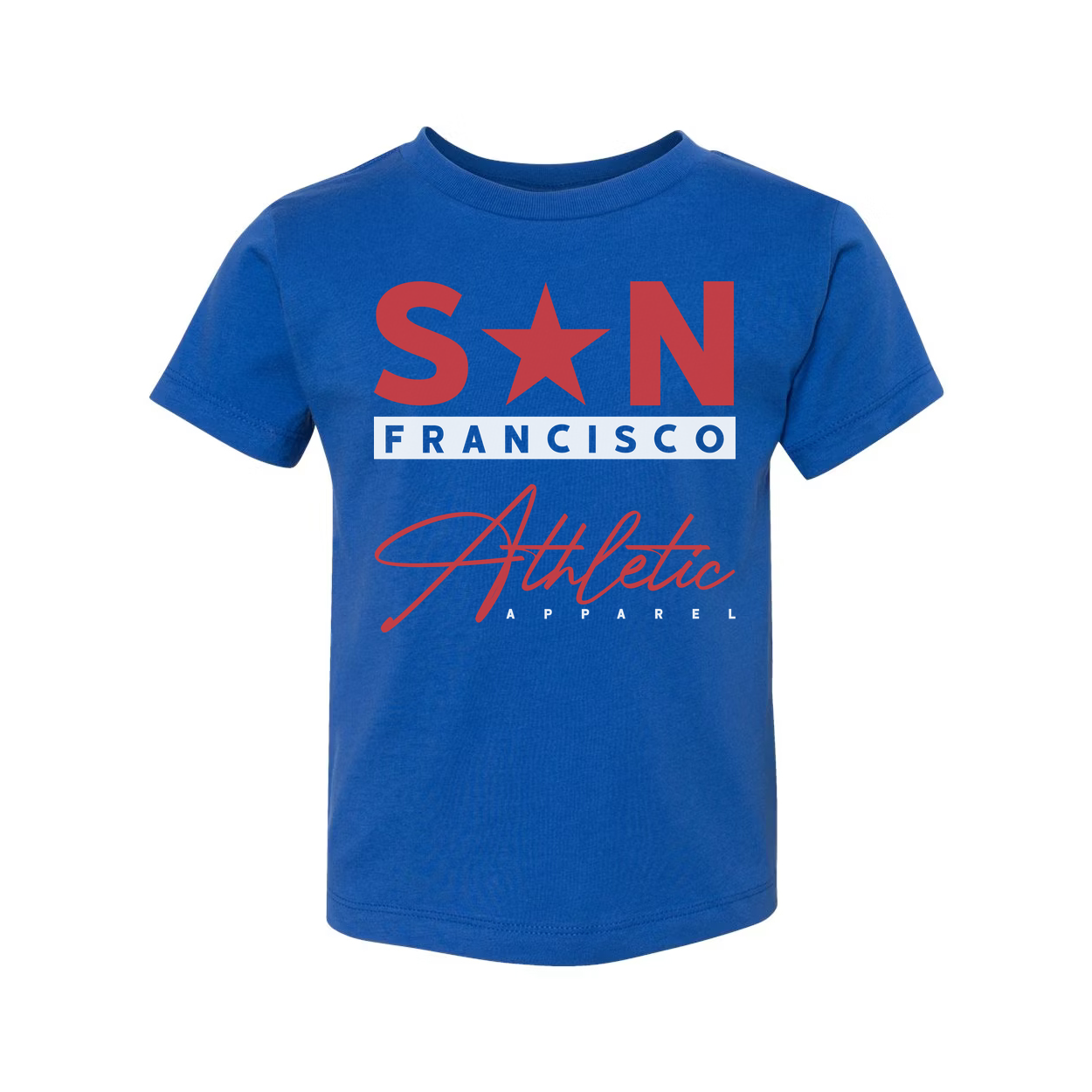 San Francisco Athletic Apparel Unisex T Shirt Graphic Tee With Bold San Francisco Branding For Everyday Wear