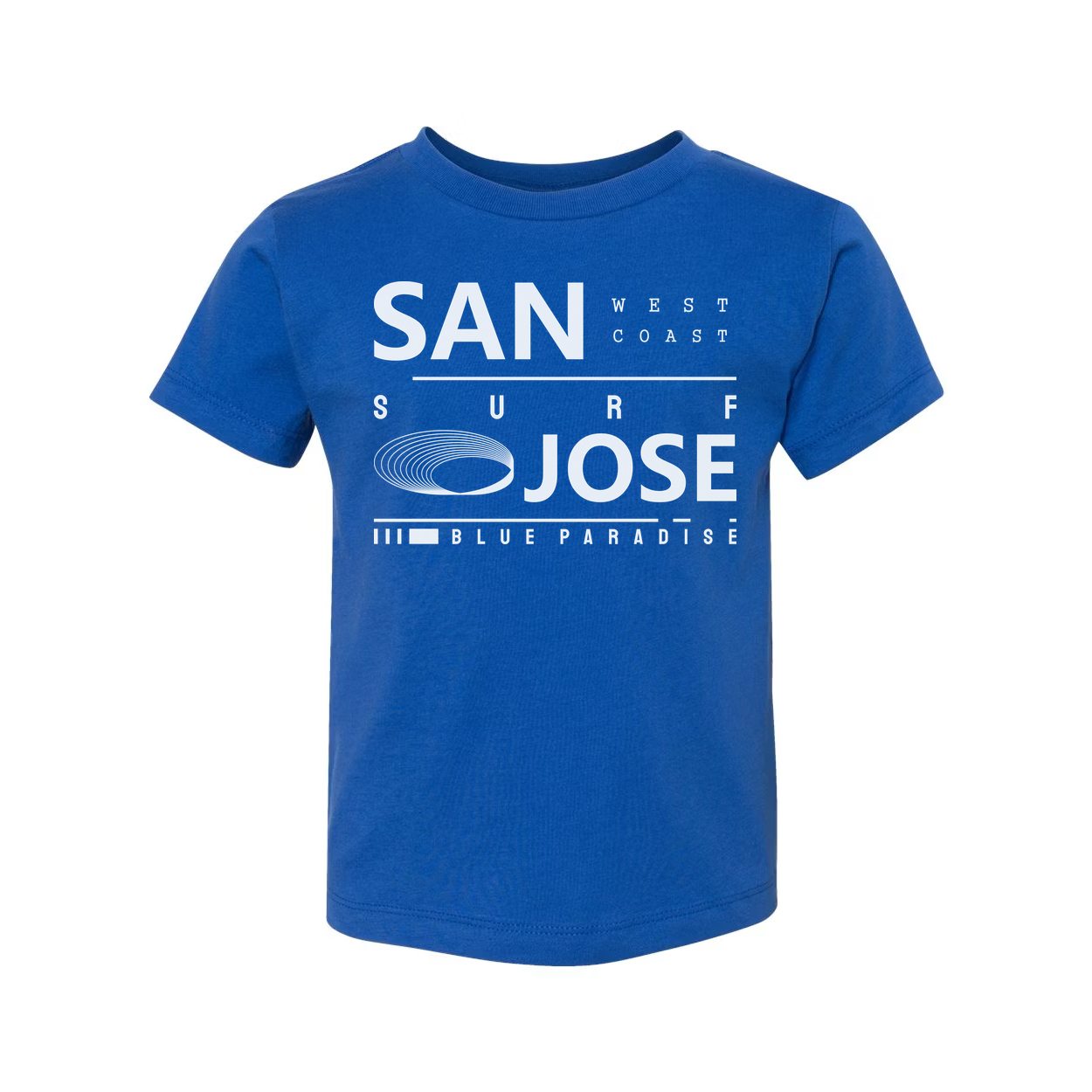 San Jose West Coast Graphic T Shirt With Blue Paradise Design Unisex Tee Edition