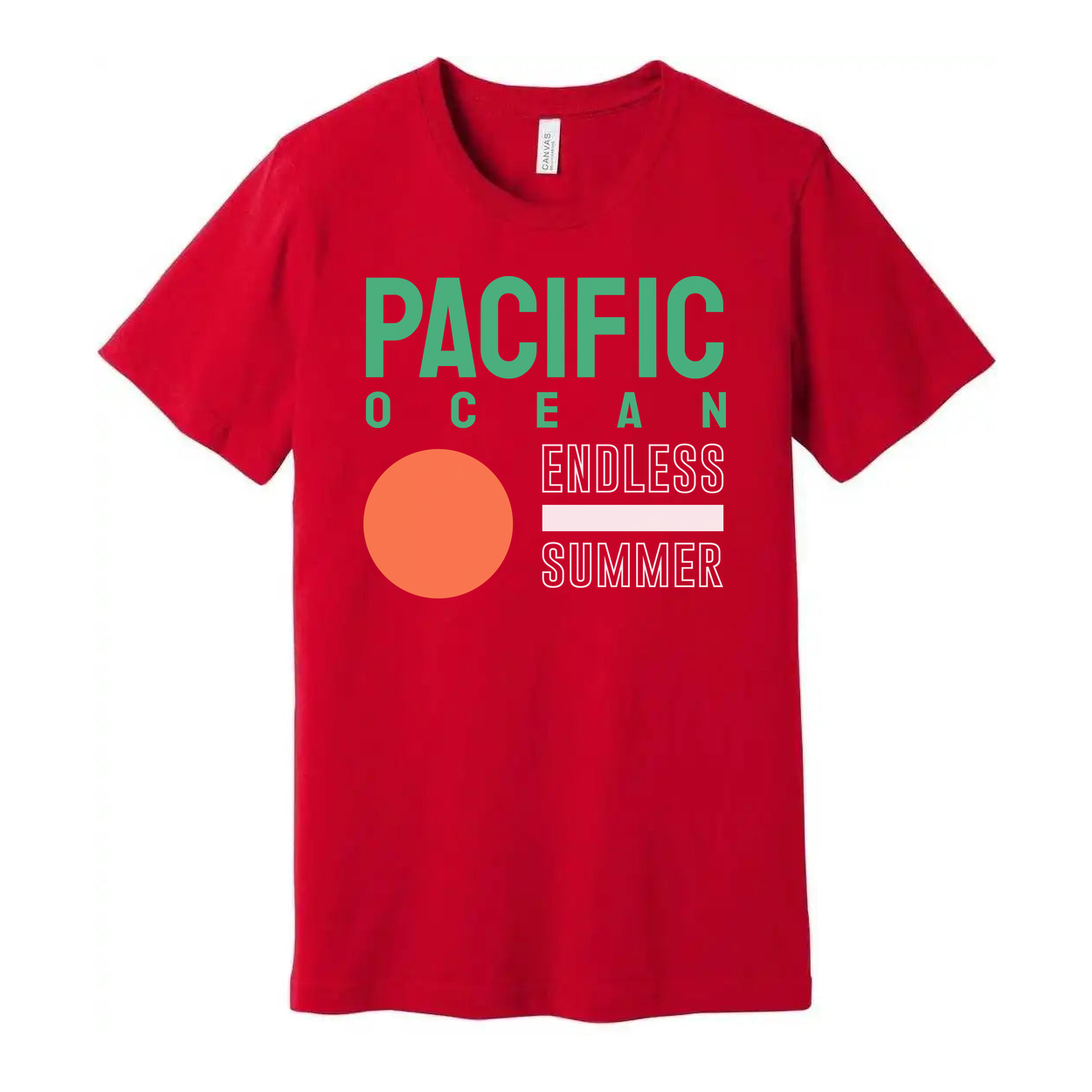 Pacific Ocean Endless Summer Graphic T Shirt For Men Women Unisex Tee Casual Wear