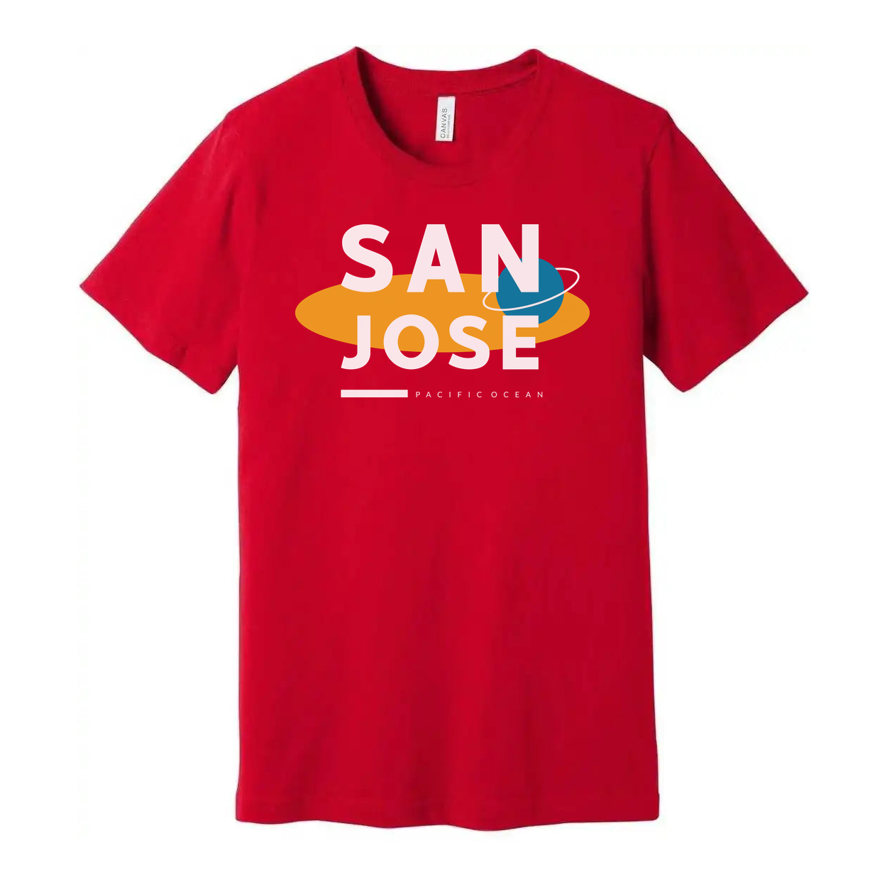 San Jose Pacific Ocean Graphic T Shirt For Men Women Unisex Tee Short Sleeve Casual Fit