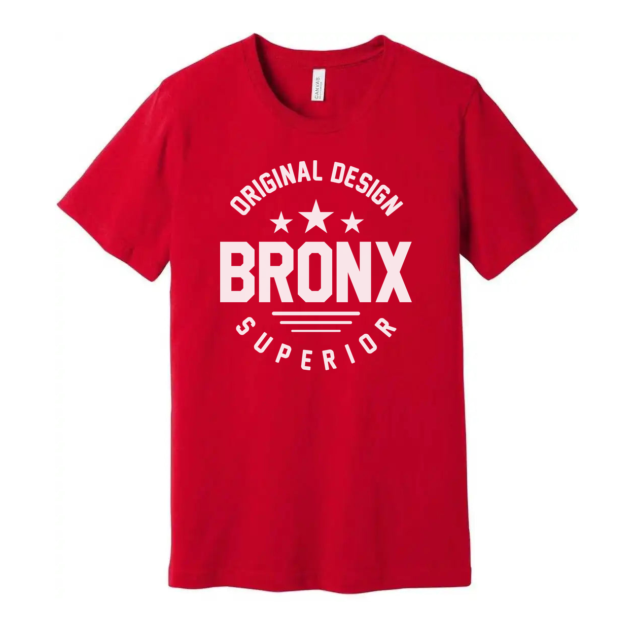 Original Design Bronx Unisex Cotton T Shirt With Bold Bronx Graphic And Stars Print