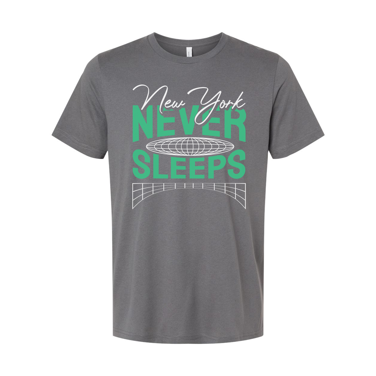 New York Never Sleeps Graphic T Shirt Unisex Tee With City Design Vintage Style