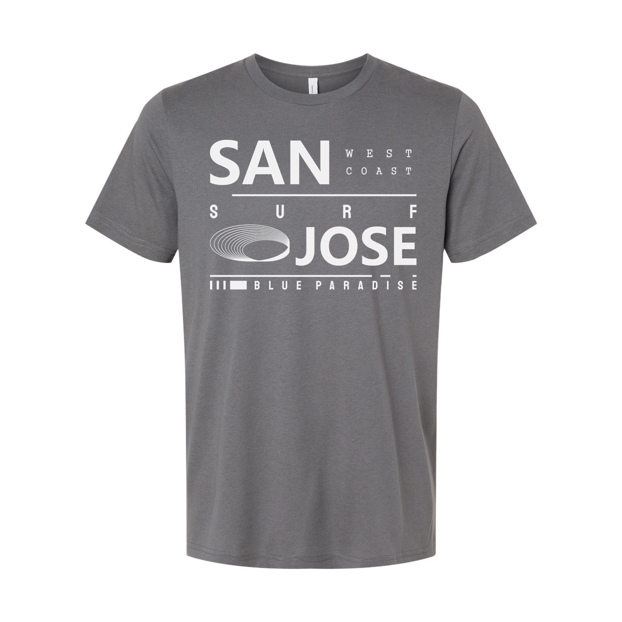 San Jose West Coast Graphic T Shirt With Blue Paradise Design Unisex Tee Edition