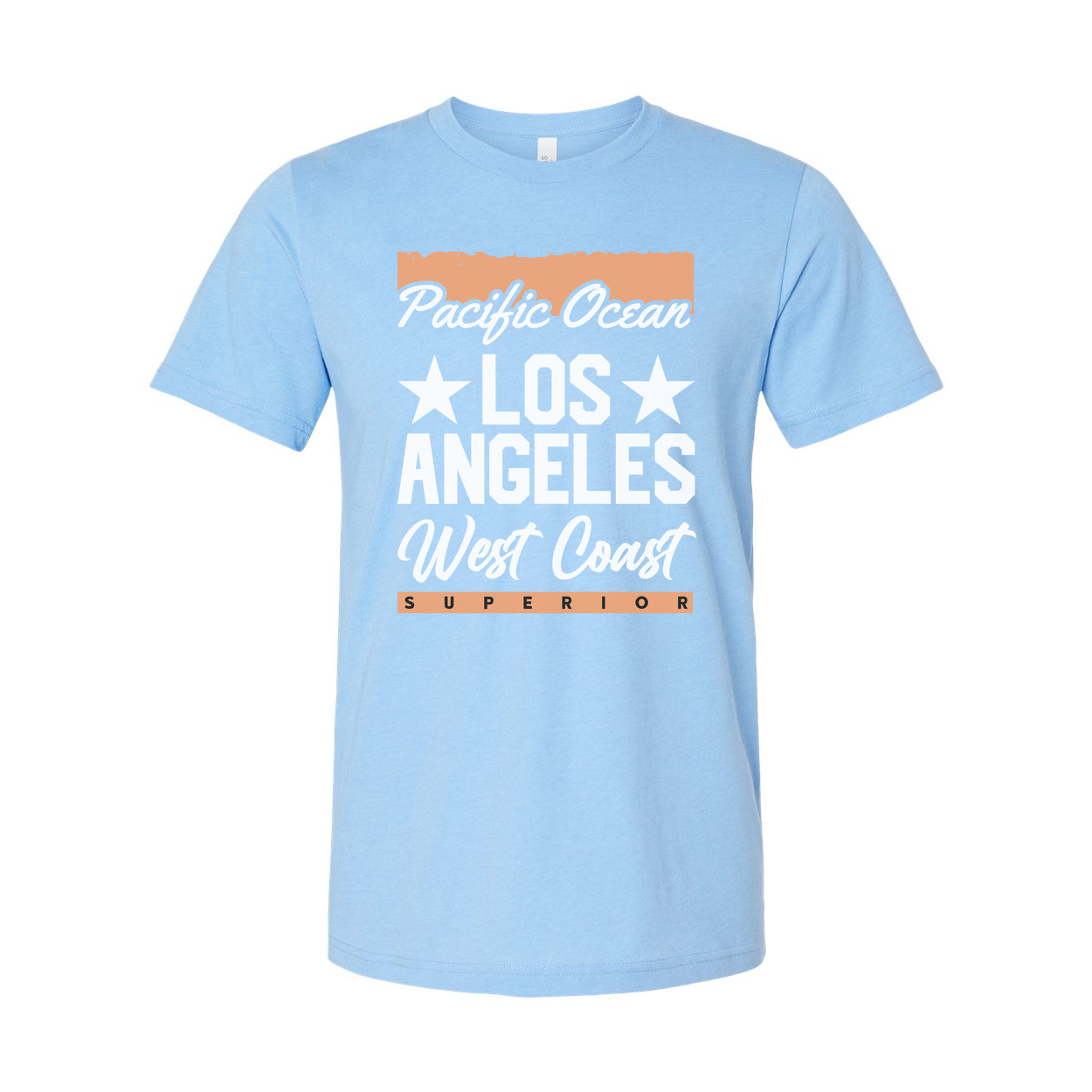 Pacific Ocean Los Angeles West Coast Graphic T Shirt Unisex Short Sleeve Superior