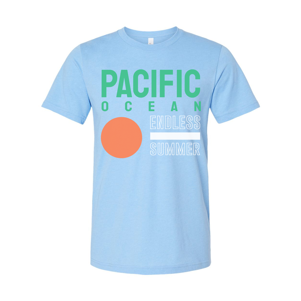 Pacific Ocean Endless Summer Graphic T Shirt For Men Women Unisex Tee Casual Wear