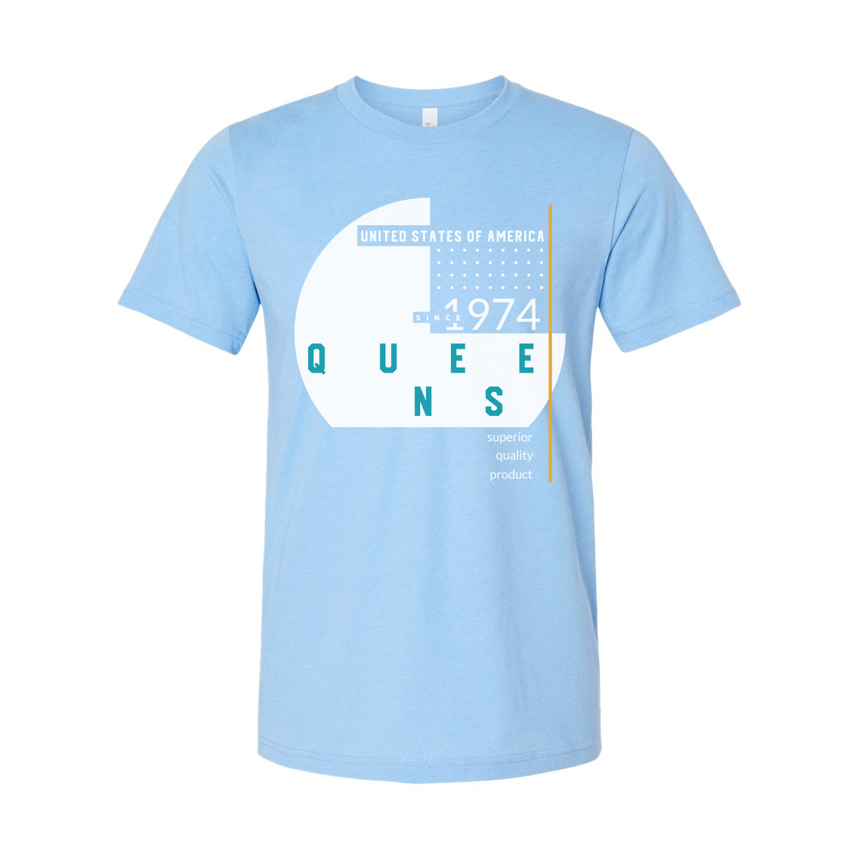 Queens Unisex Graphic Tee T Shirt With United States Design Since 1974