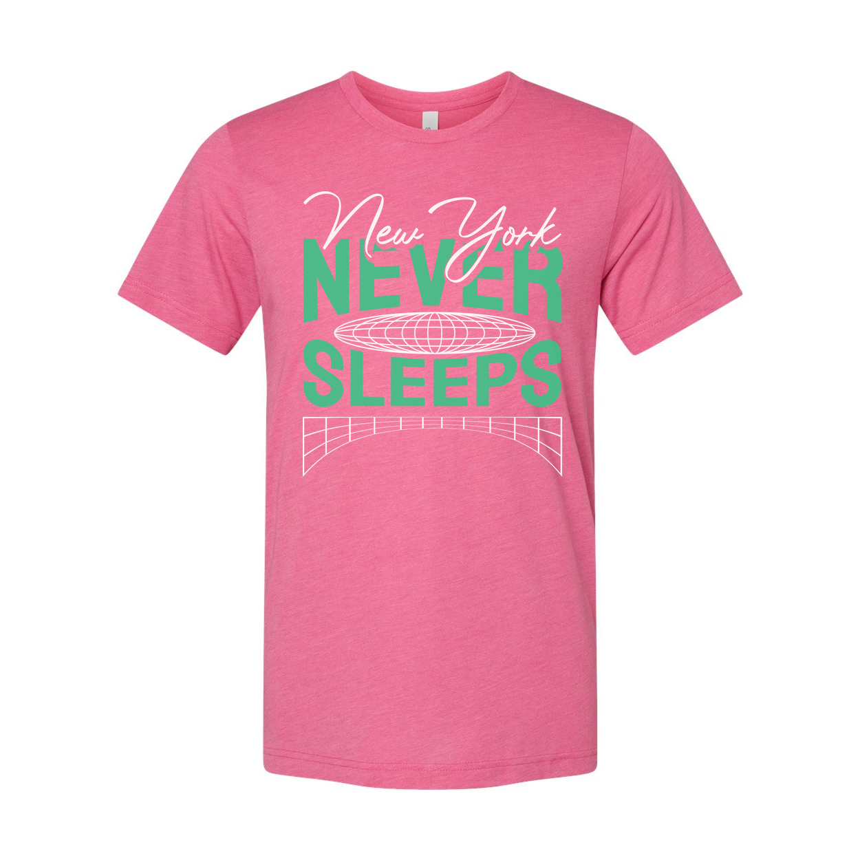 New York Never Sleeps Graphic T Shirt Unisex Tee With City Design Vintage Style