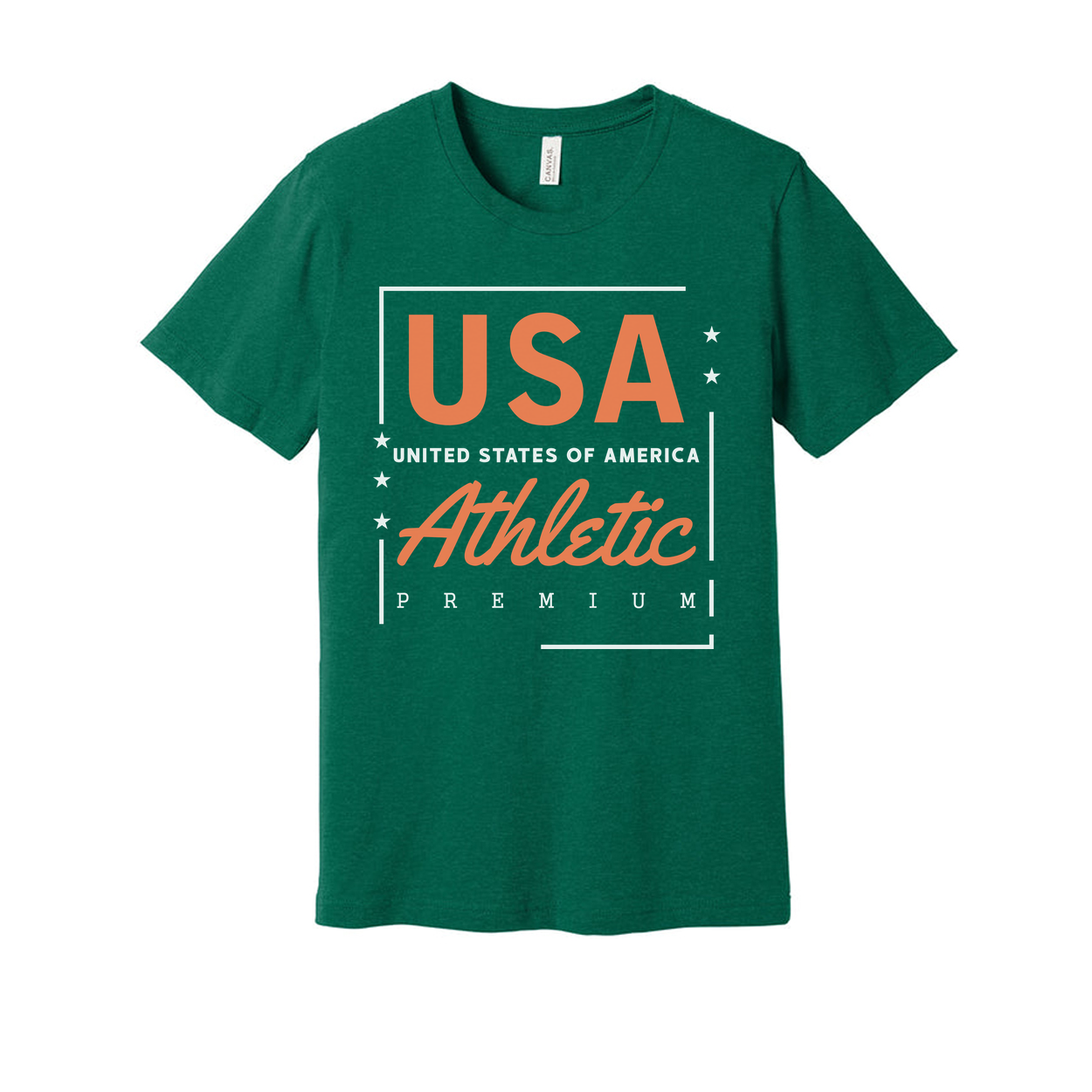 USA Athletic Premium Unisex Graphic T Shirt Modern Sports Shirt For Men And Women