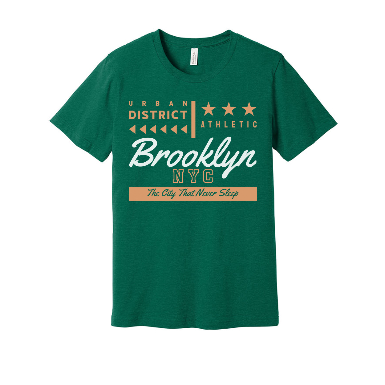 Urban District Athletic Brooklyn NYC Graphic T Shirt For Unisex Adults Vintage Tee