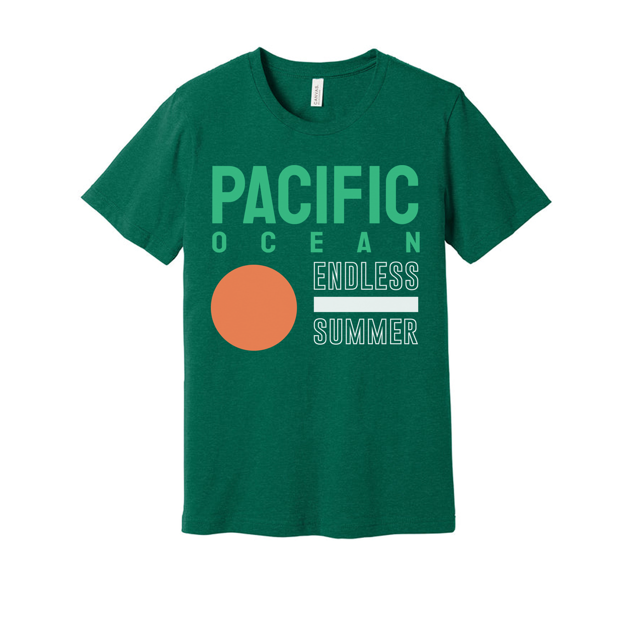 Pacific Ocean Endless Summer Graphic T Shirt For Men Women Unisex Tee Casual Wear