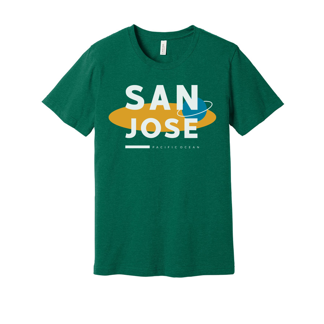 San Jose Pacific Ocean Graphic T Shirt For Men Women Unisex Tee Short Sleeve Casual Fit
