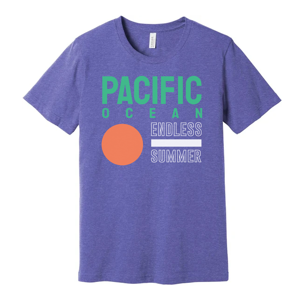 Pacific Ocean Endless Summer Graphic T Shirt For Men Women Unisex Tee Casual Wear
