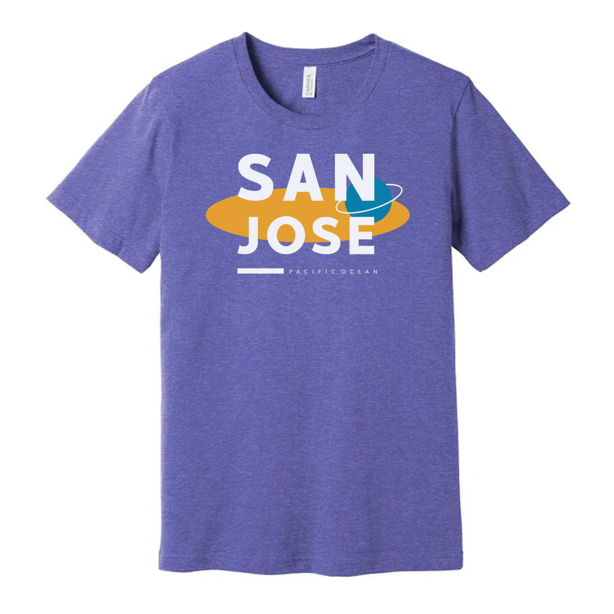 San Jose Pacific Ocean Graphic T Shirt For Men Women Unisex Tee Short Sleeve Casual Fit