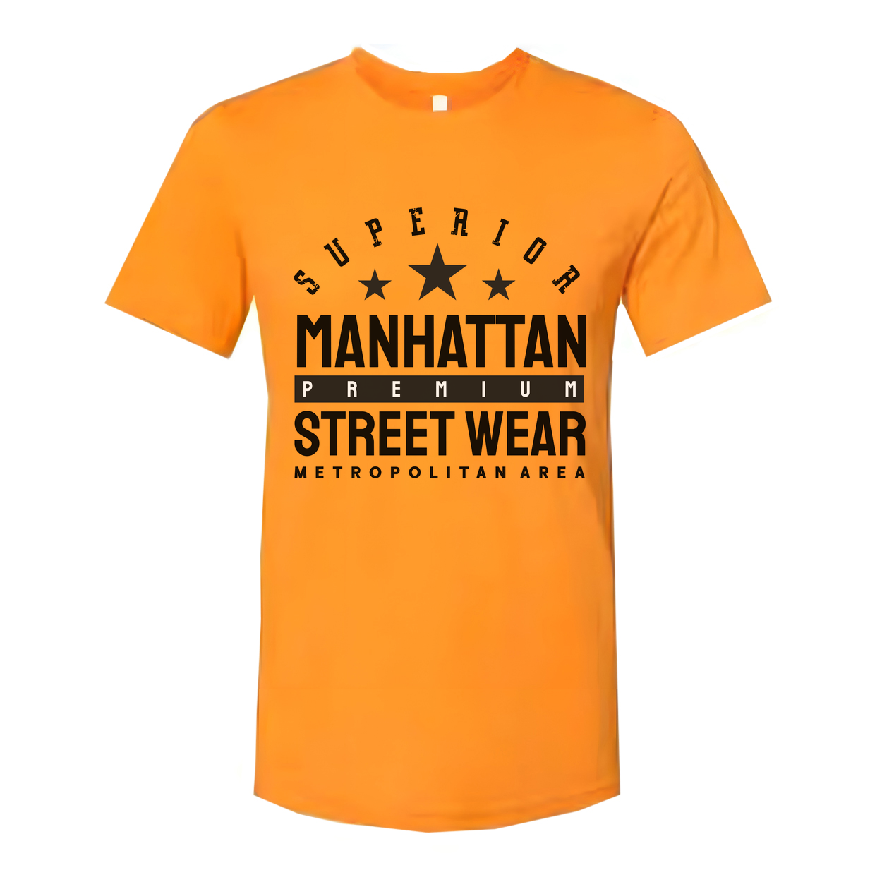 Superior Manhattan Street Wear Premium T Shirt Metropolitan Area Graphic Tee Unisex Short Sleeve Cotton Shirt
