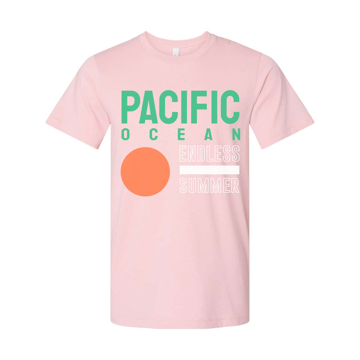 Pacific Ocean Endless Summer Graphic T Shirt For Men Women Unisex Tee Casual Wear