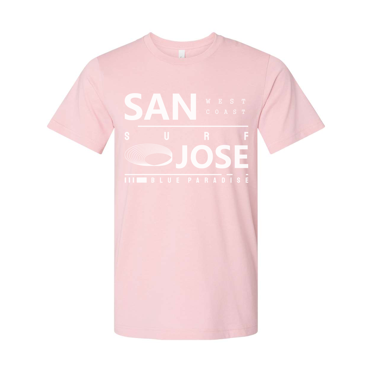 San Jose West Coast Graphic T Shirt With Blue Paradise Design Unisex Tee Edition