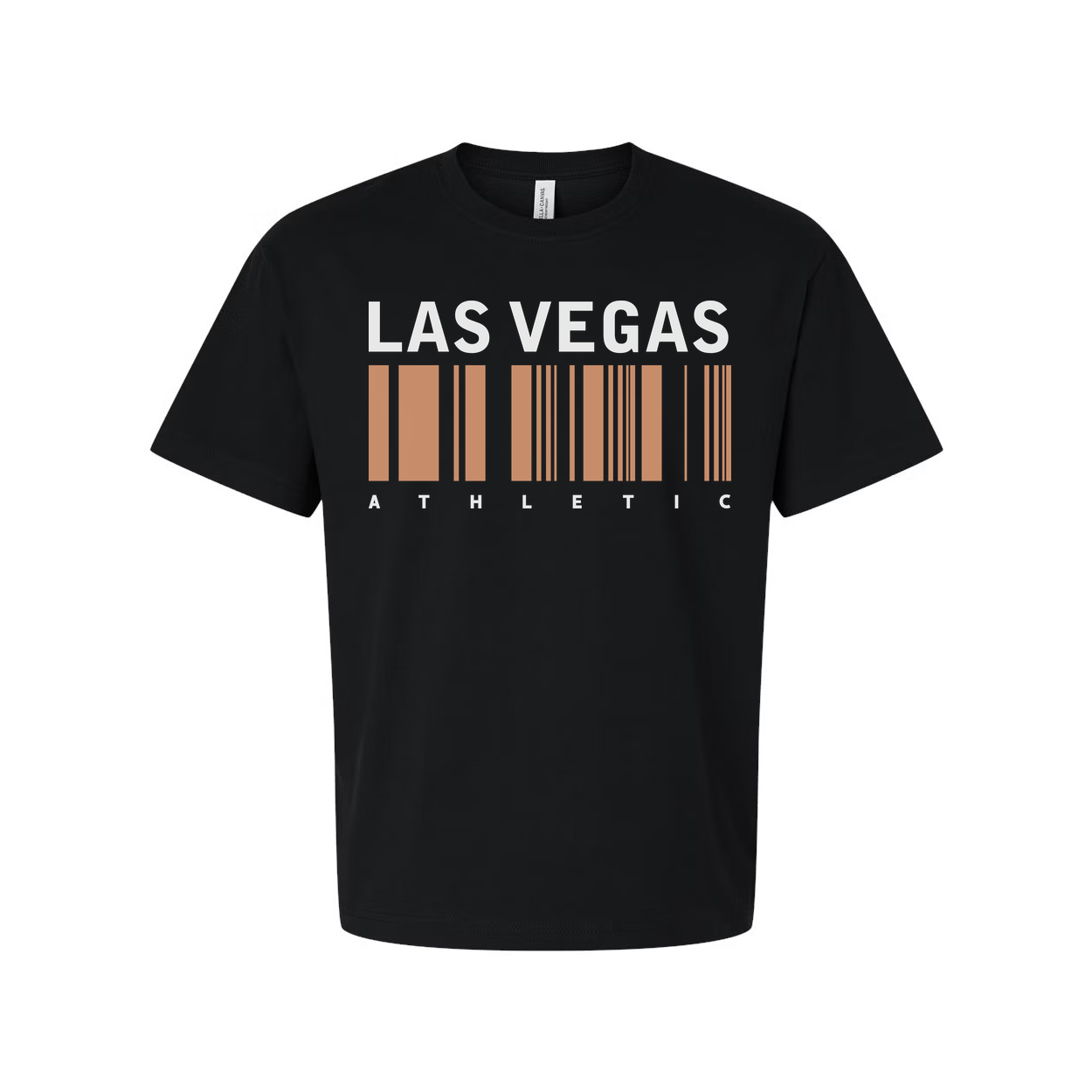 Las Vegas Athletic Barcode Graphic Unisex T Shirt Cotton Short Sleeve Casual Everyday Wear