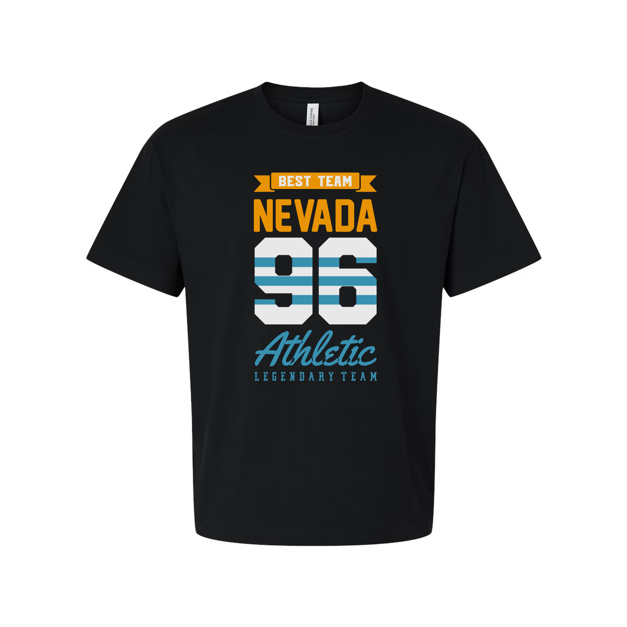 Nevada 56 Athletic Best Team Graphic T Shirt For Unisex Short Sleeve Casual Tee