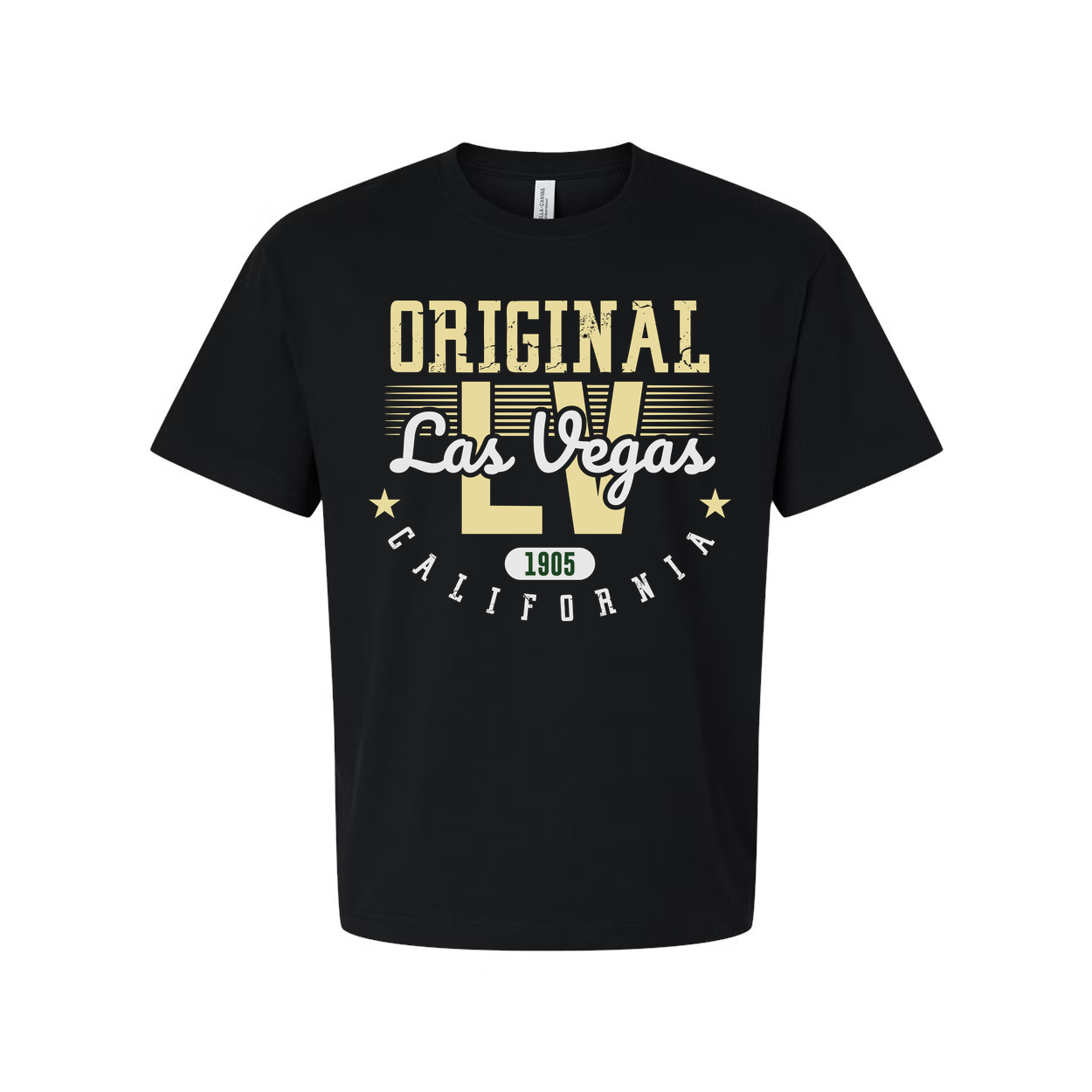 Original Las Vegas California Unisex Graphic T Shirt With Vintage 1905 Era Style Design