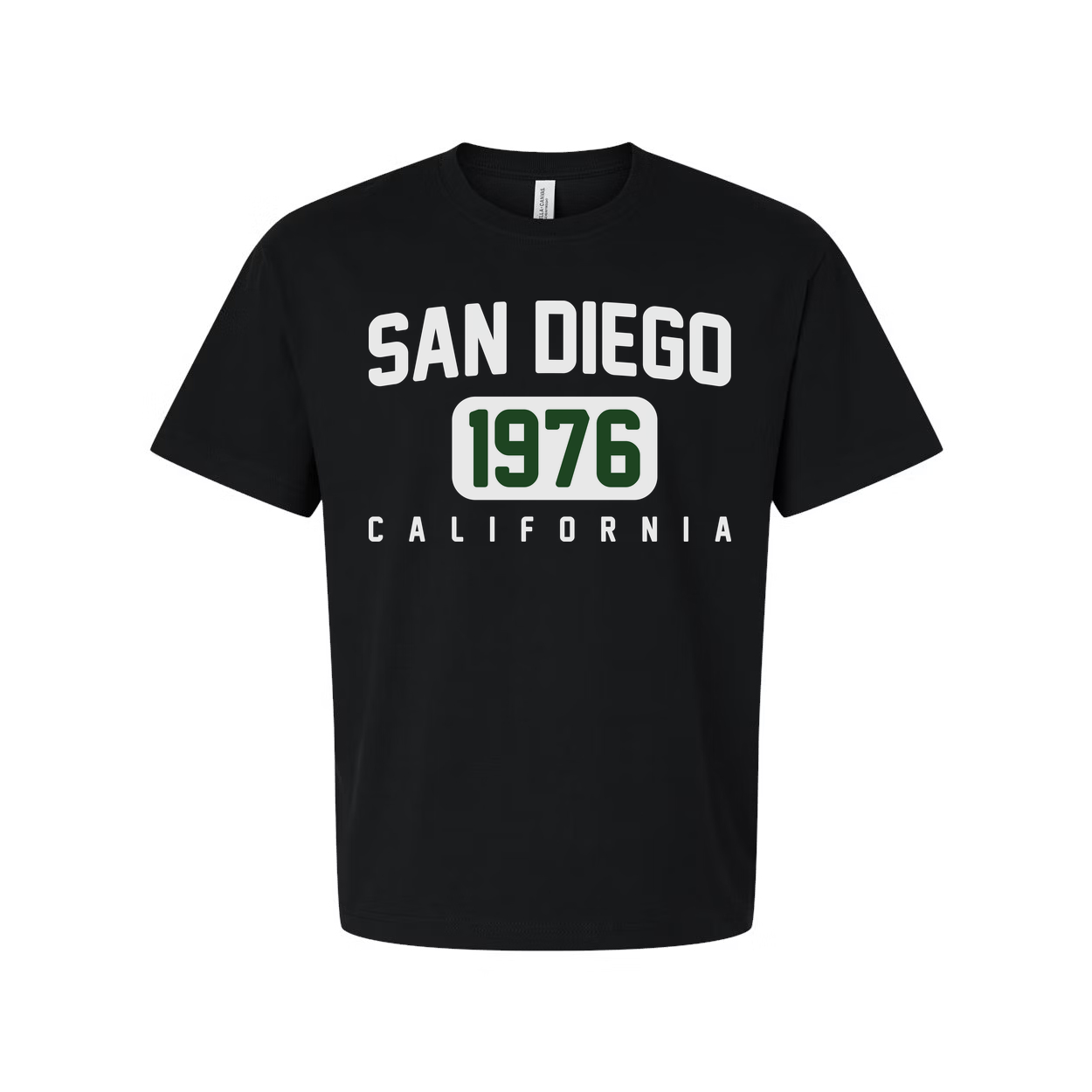 San Diego California 1976 Vintage Graphic Tee Unisex Short Sleeve Cotton T Shirt Classic