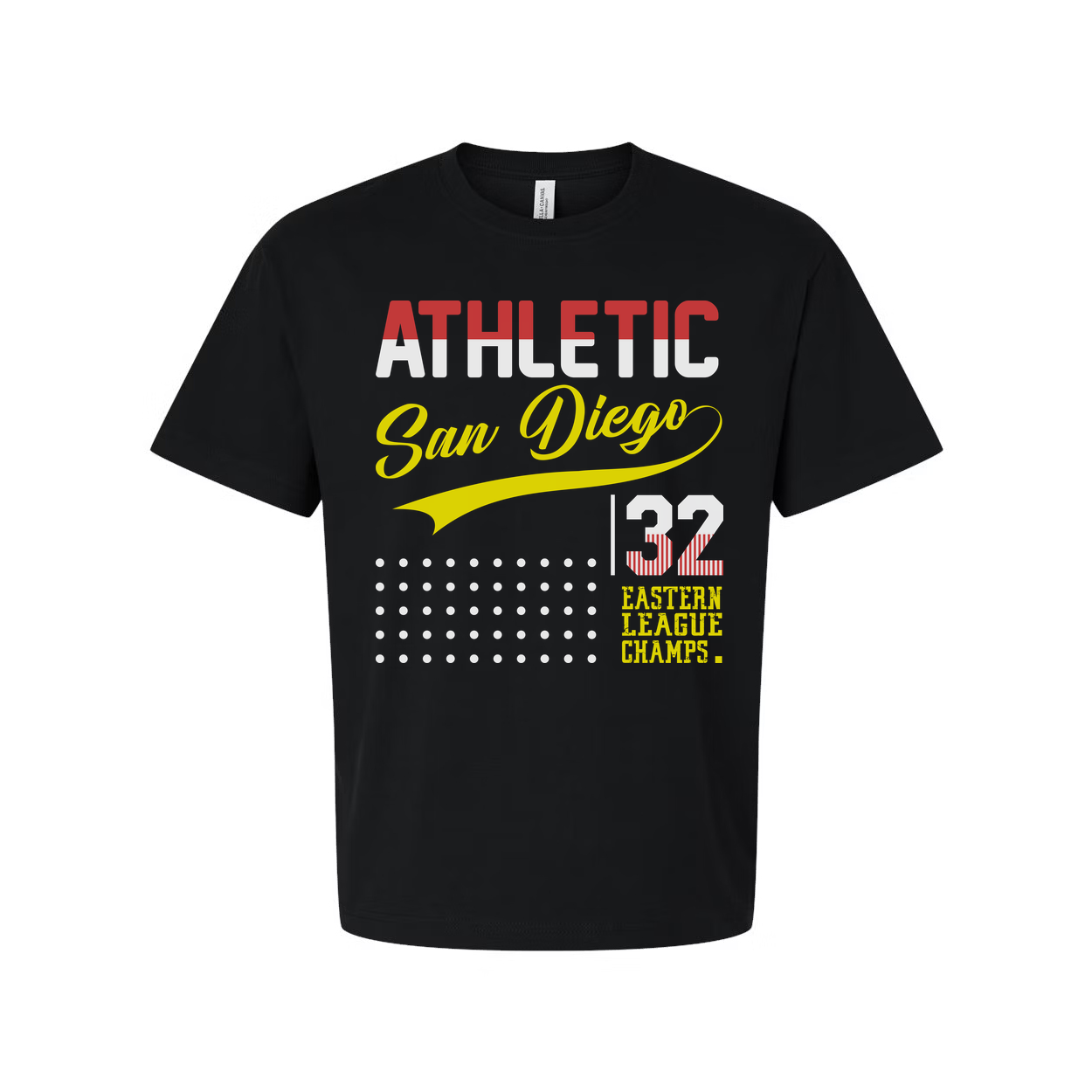 Athletic San Diego 32 Eastern League Champs Graphic T Shirt For Unisex Tee