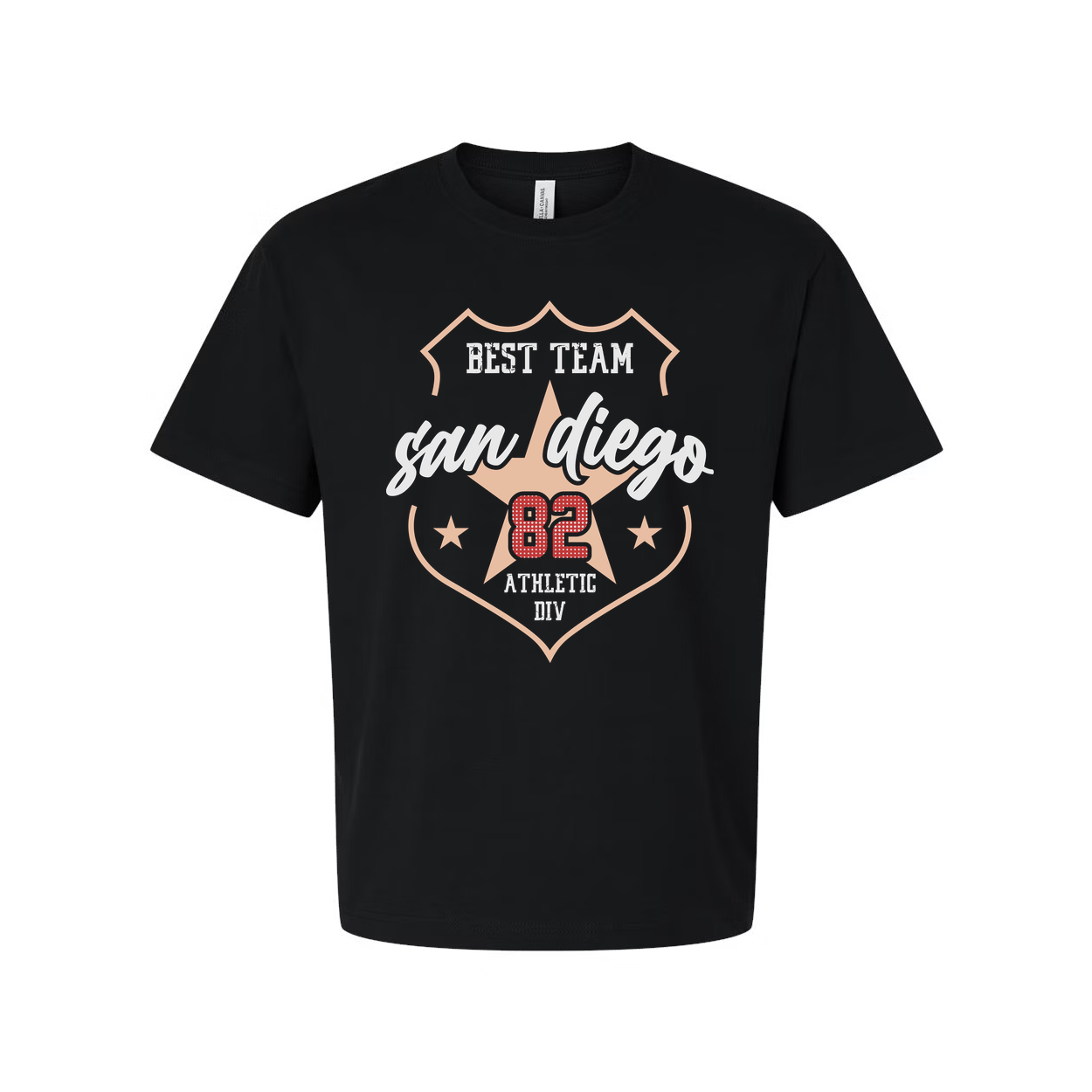 San Diego 82 Best Team Graphic T Shirt Unisex Shield Logo Athletic Tee For Men And Women