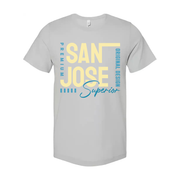 San Jose Premium Unisex T Shirt Original Design With Superior Script Graphic Soft Cotton Fabric