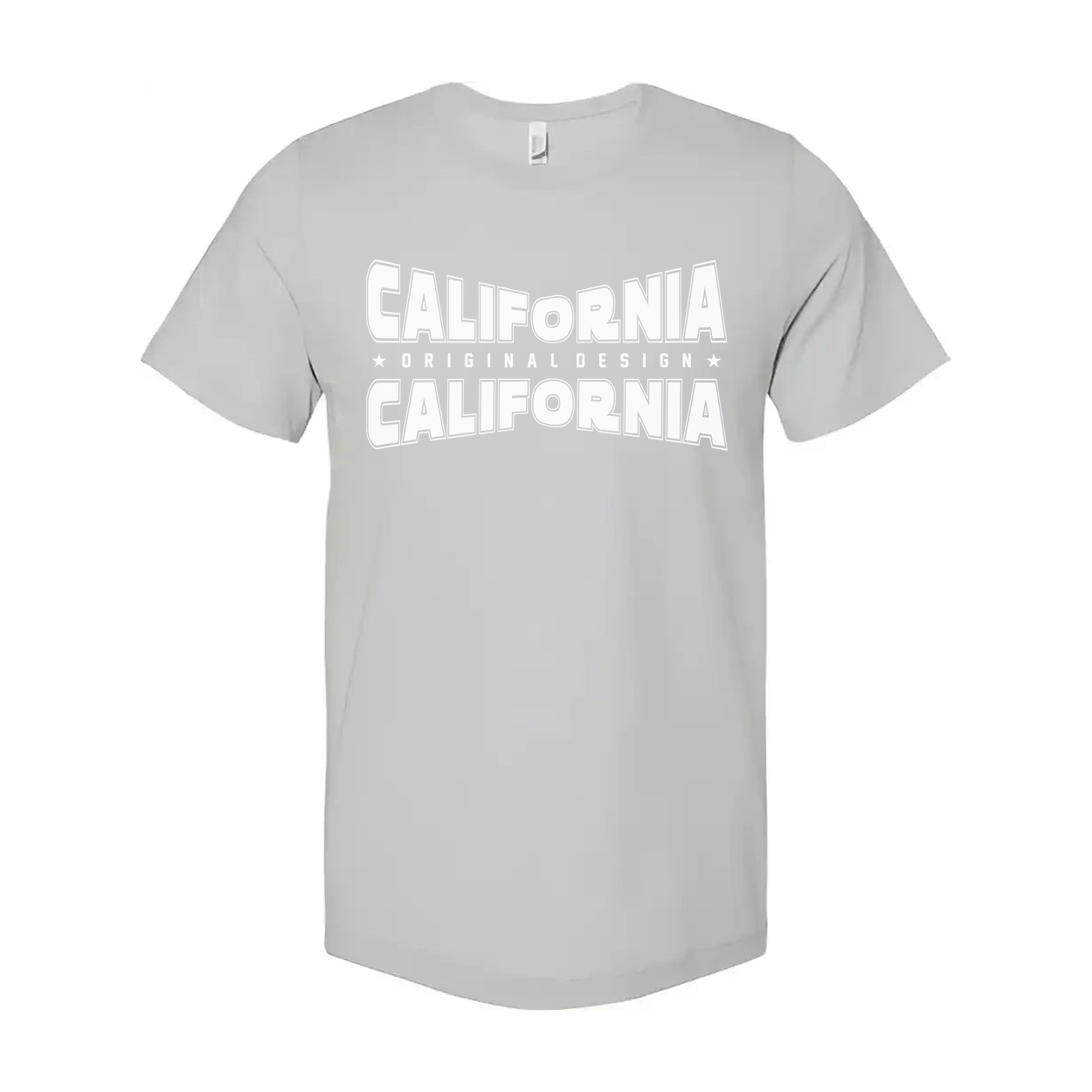 Unisex T Shirt With California Graphic Print Original Design California Twice