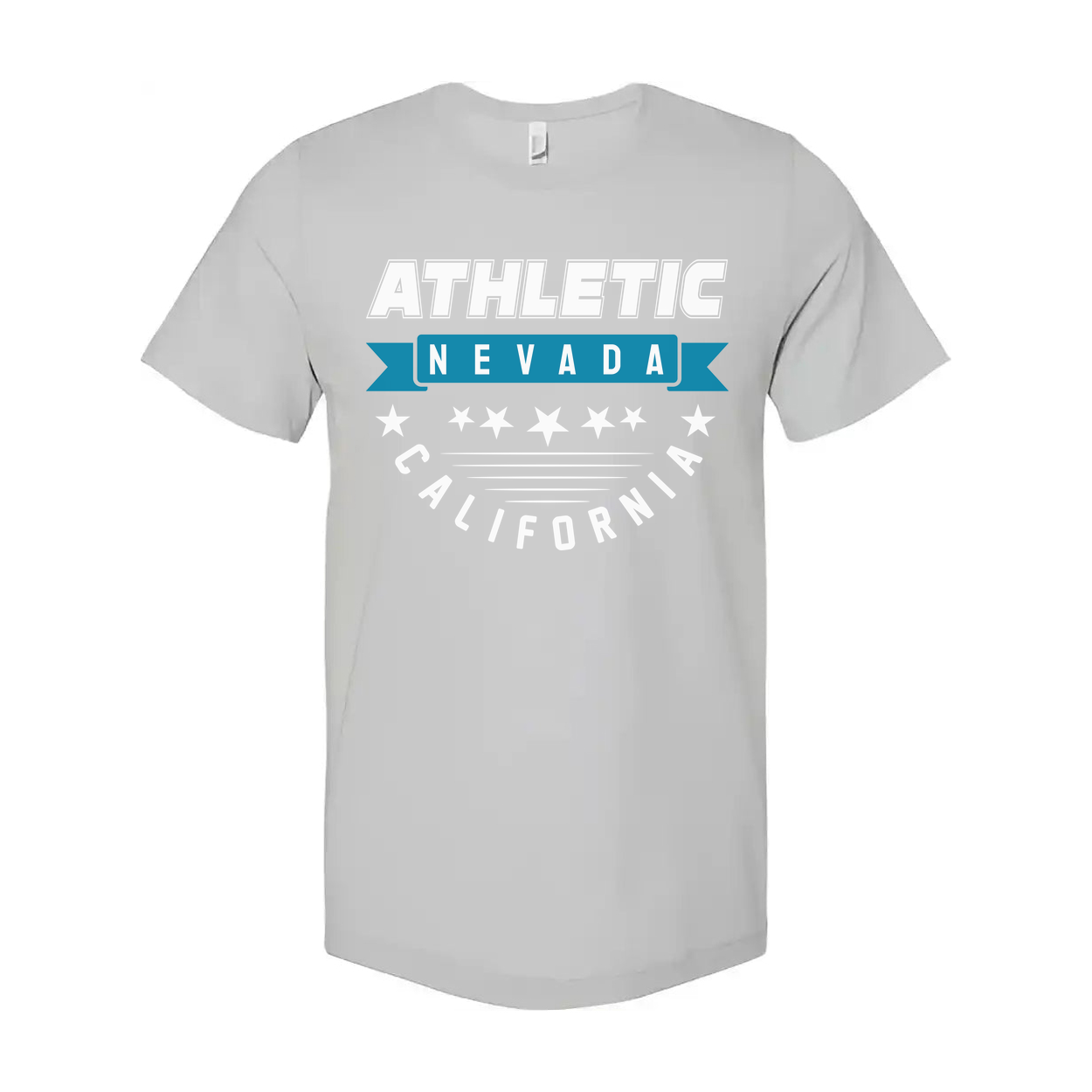 Athletic Nevada California Graphic Tee Unisex Short Sleeve T Shirt For Men Women