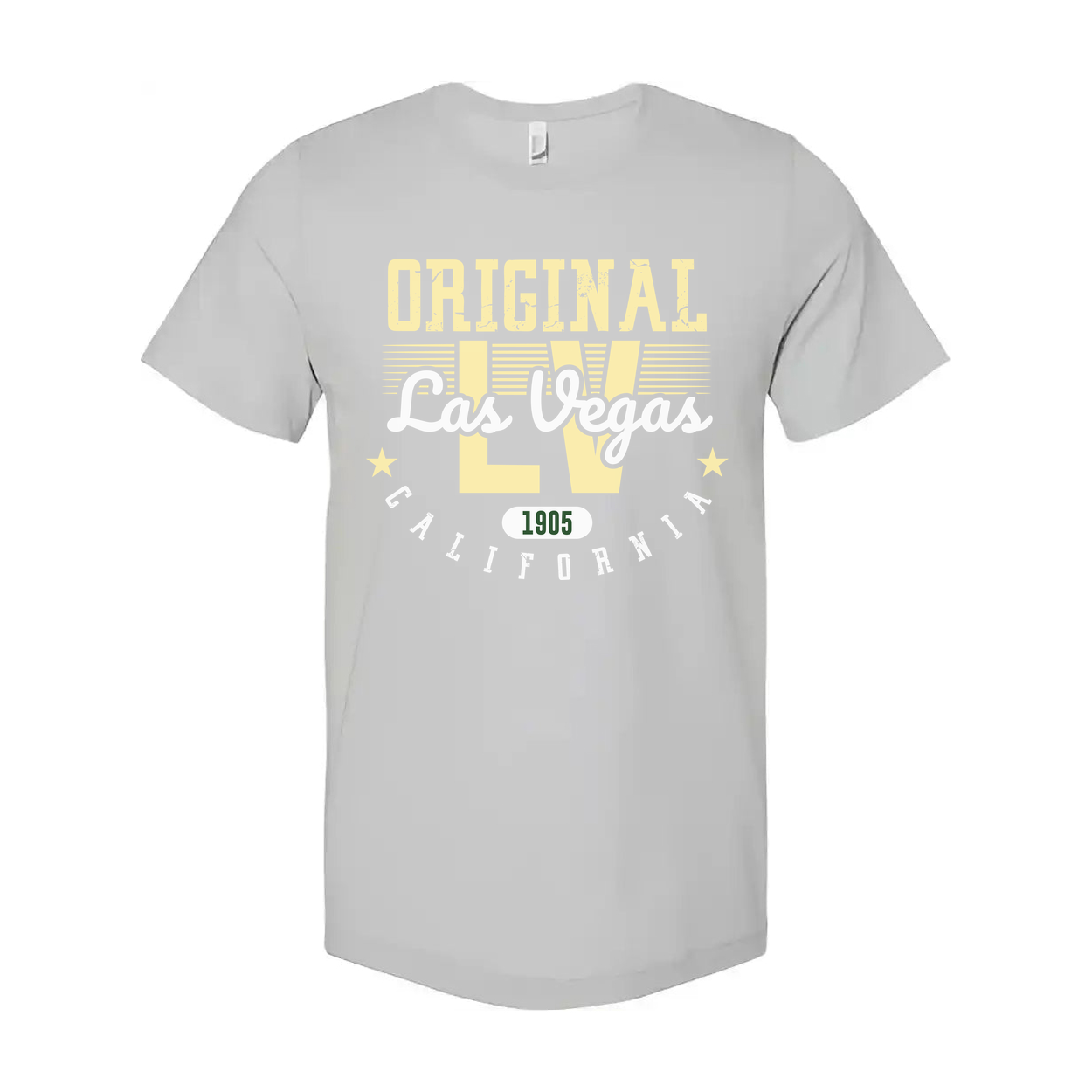 Original Las Vegas California Unisex Graphic T Shirt With Vintage 1905 Era Style Design