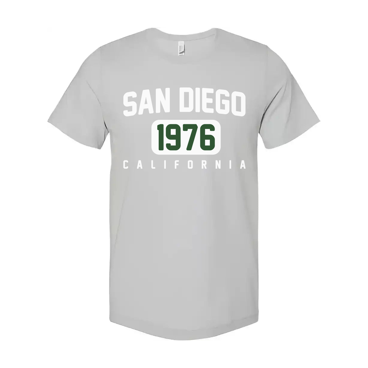 San Diego California 1976 Vintage Graphic Tee Unisex Short Sleeve Cotton T Shirt Classic