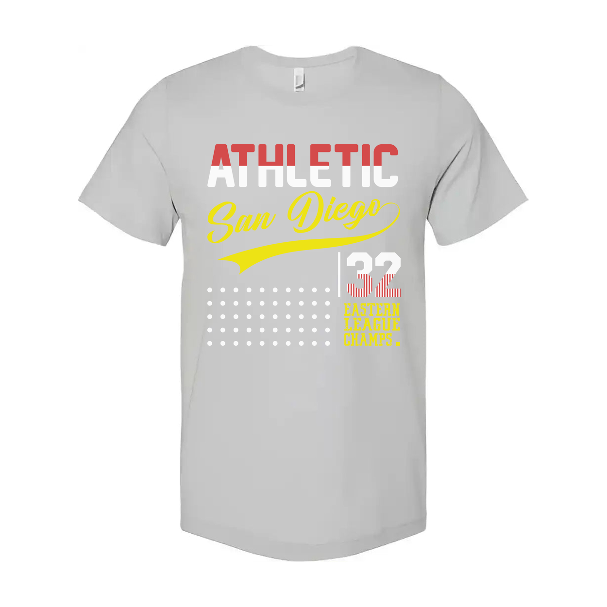 Athletic San Diego 32 Eastern League Champs Graphic T Shirt For Unisex Tee