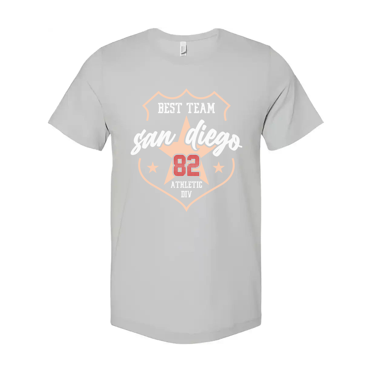 San Diego 82 Best Team Graphic T Shirt Unisex Shield Logo Athletic Tee For Men And Women