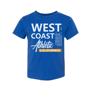 West Coast Surf Graphic T Shirt California Athletic Unisex Tee Short Sleeve