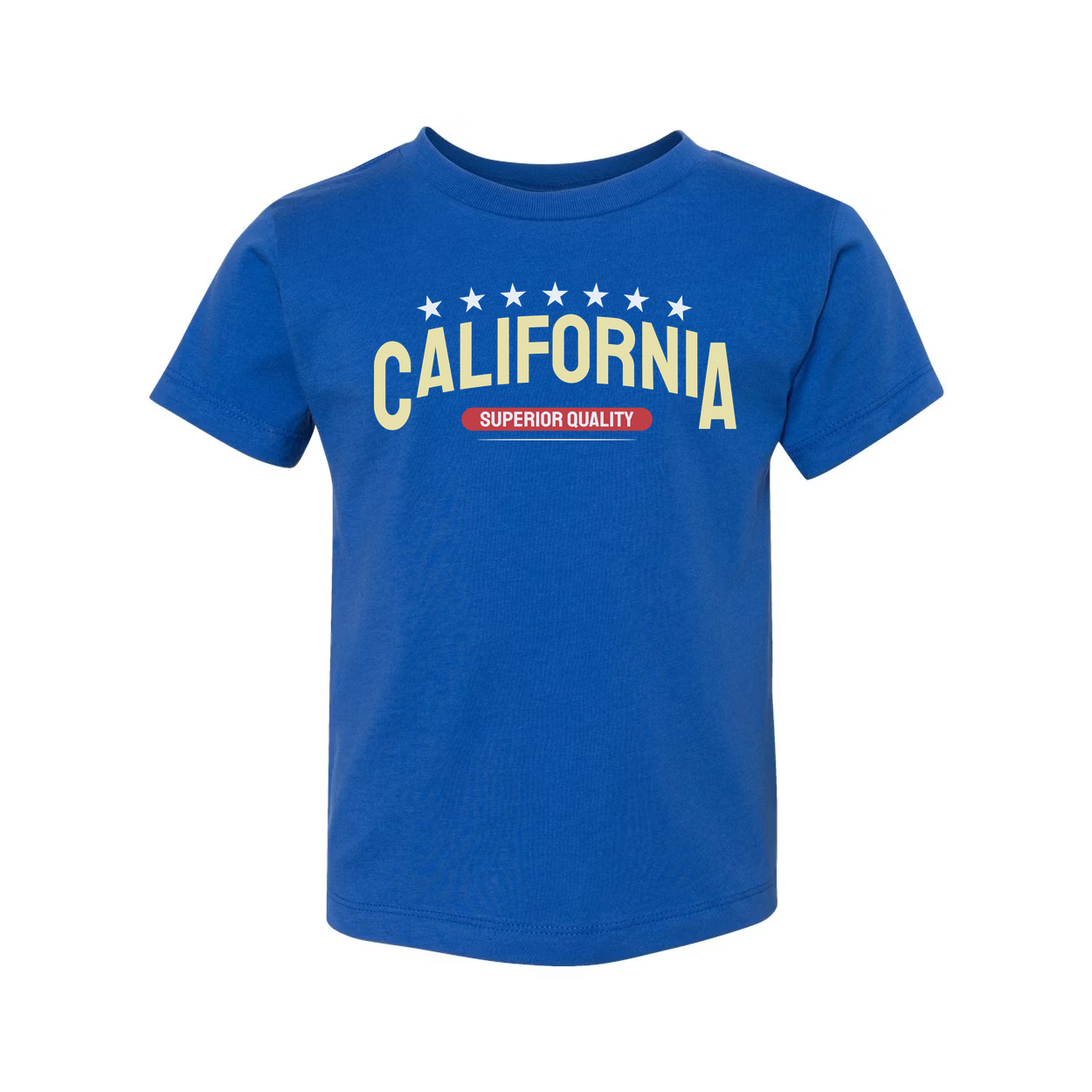 California Graphic Unisex T Shirt Short Sleeve With Star Arch Design Superior Quality Label