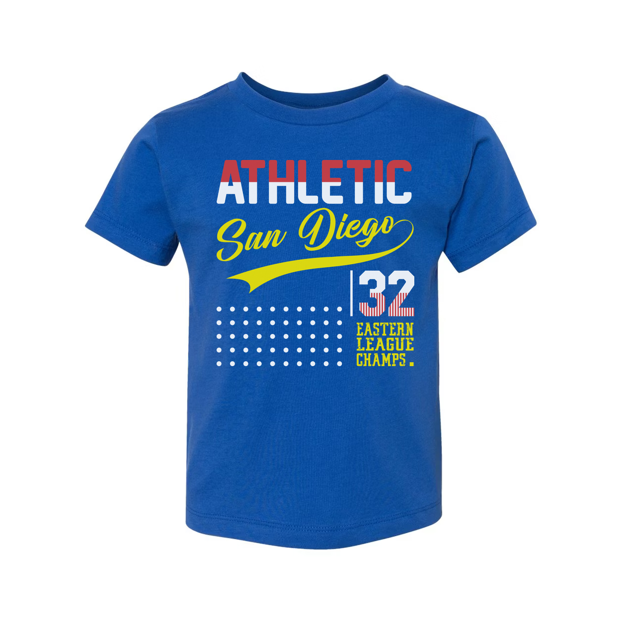 Athletic San Diego 32 Eastern League Champs Graphic T Shirt For Unisex Tee