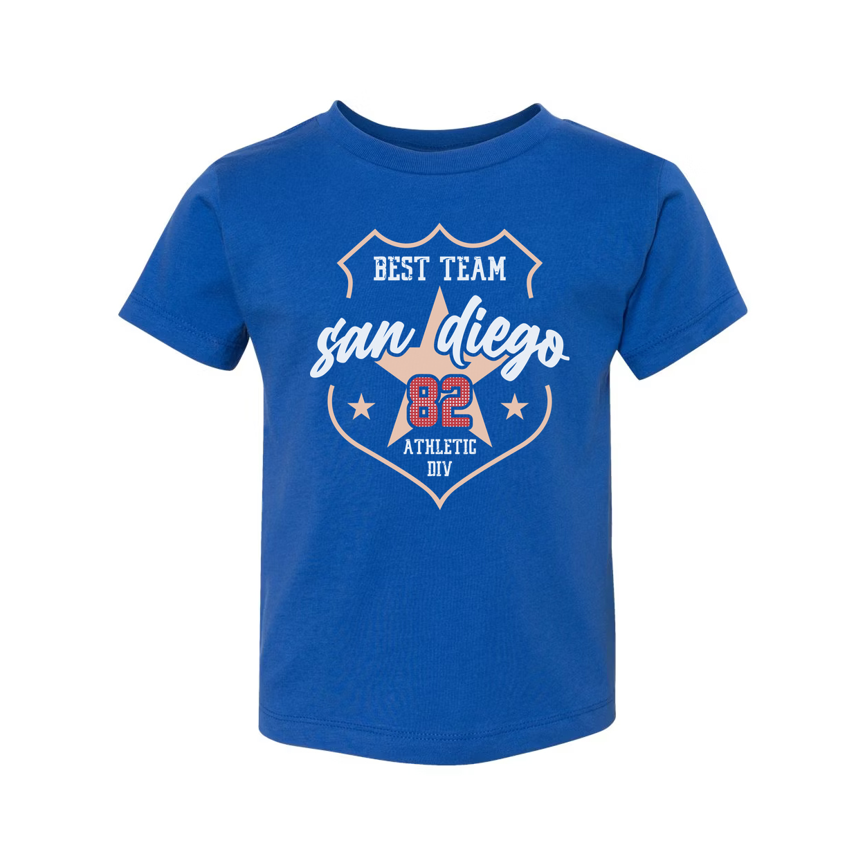 San Diego 82 Best Team Graphic T Shirt Unisex Shield Logo Athletic Tee For Men And Women