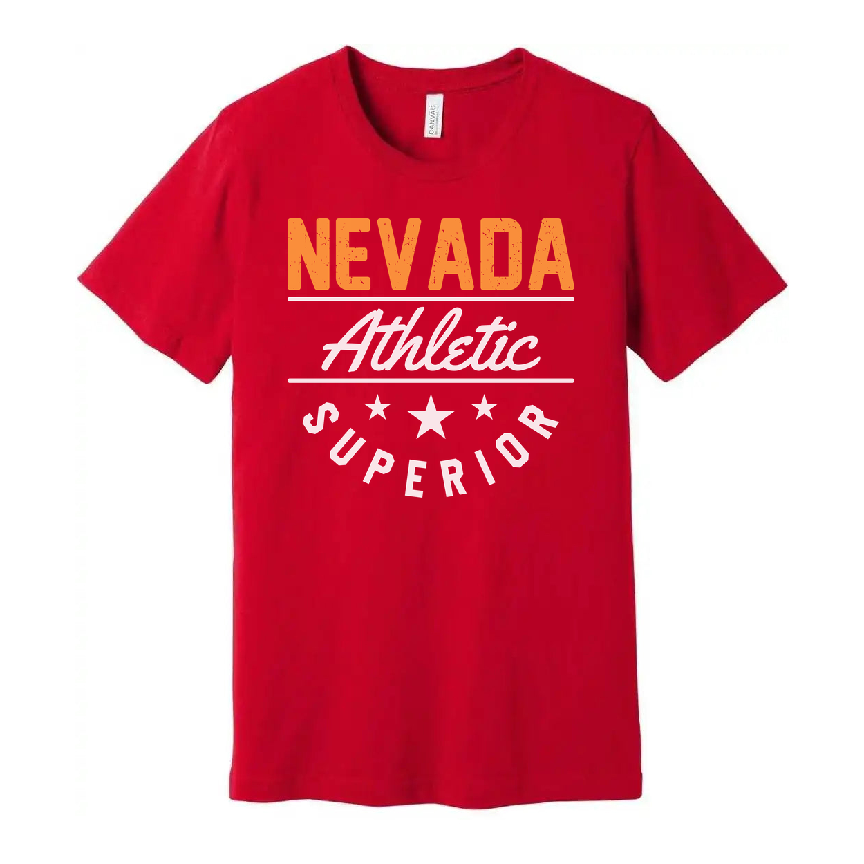 Nevada Athletic Superior Short Sleeve T Shirt for Men and Women Unisex Graphic Tee