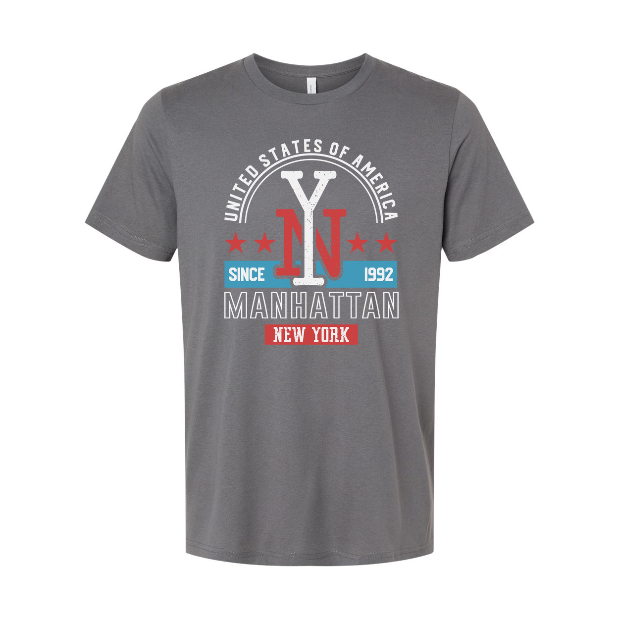 New York Manhattan Graphic Tee Unisex T Shirt With City Emblem Since 1992 USA
