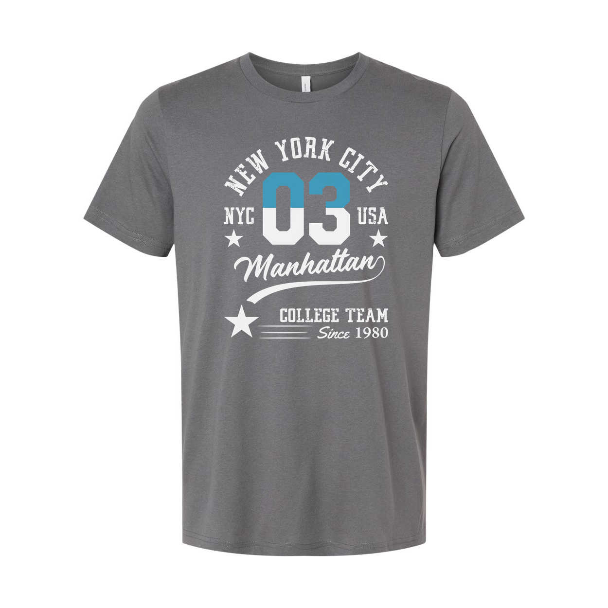 Unisex Graphic T Shirt With New York City 03 Manhattan College Team Since 1980