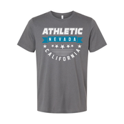Athletic Nevada California Graphic Tee Unisex Short Sleeve T Shirt For Men Women
