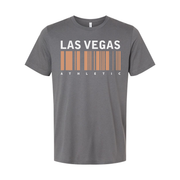 Las Vegas Athletic Barcode Graphic Unisex T Shirt Cotton Short Sleeve Casual Everyday Wear