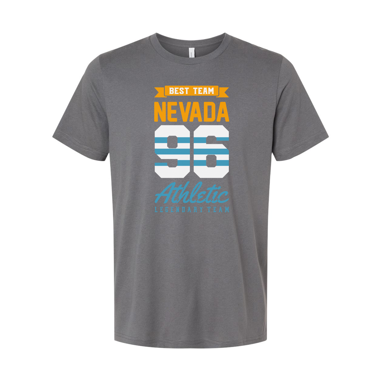 Nevada 56 Athletic Best Team Graphic T Shirt For Unisex Short Sleeve Casual Tee