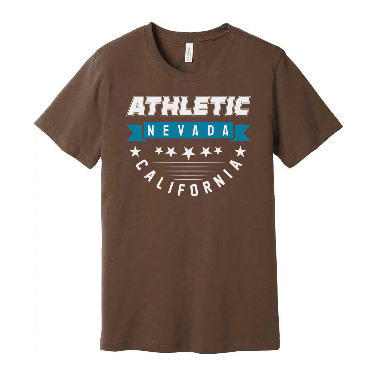 Athletic Nevada California Graphic Tee Unisex Short Sleeve T Shirt For Men Women