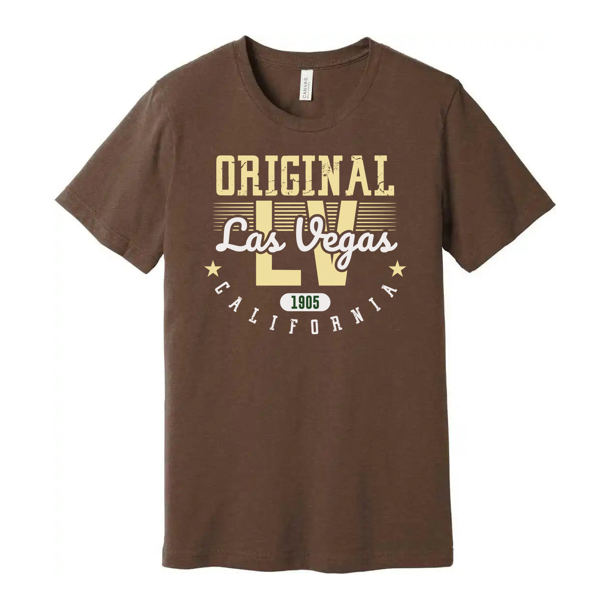 Original Las Vegas California Unisex Graphic T Shirt With Vintage 1905 Era Style Design