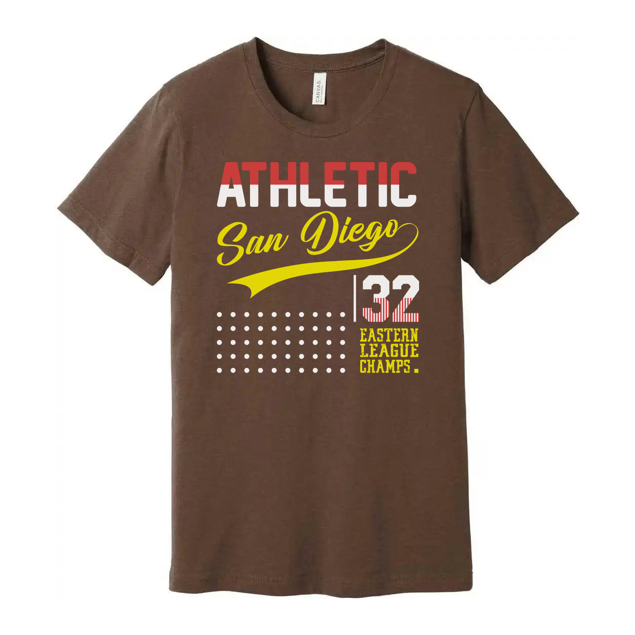 Athletic San Diego 32 Eastern League Champs Graphic T Shirt For Unisex Tee